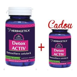 Pachet Detox activ 60+30cps - HERBAGETICA