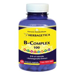 B complex 100mg 120cps - HERBAGETICA