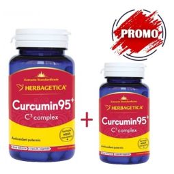 Pachet Curcumin+ 95 C3 complex 60+10cps - HERBAGETICA