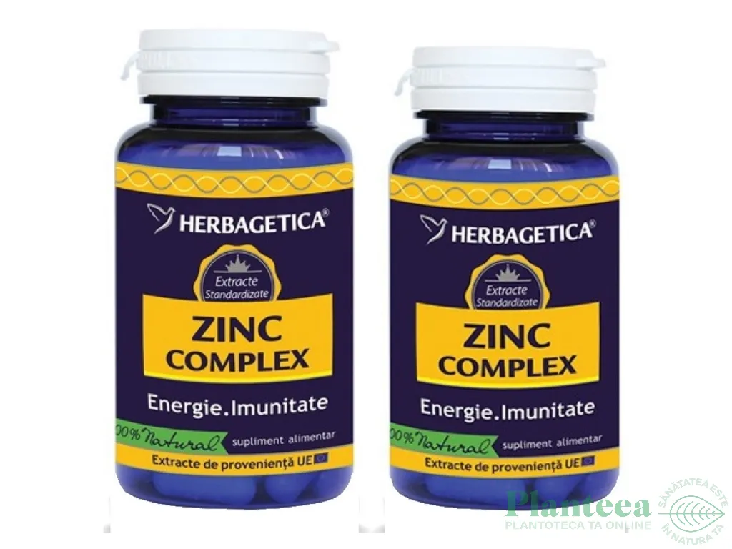Pachet Zinc complex 60+10cps - HERBAGETICA