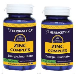 Pachet Zinc complex 60+10cps - HERBAGETICA