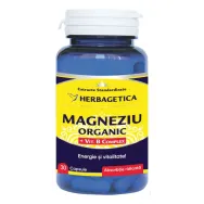 Pachet Magneziu organic B complex 60+30cps - HERBAGETICA