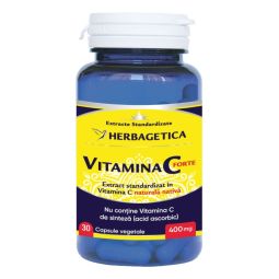 Vitamina C forte naturala nativa 400mg 30cps - HERBAGETICA