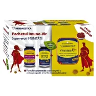 Kit Imuno Vir [Vitamina C forte+Cordyceps+Detrix+cadou organizator medicamente] 2x30cps+60cps - HERBAGETICA