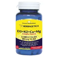 Complex natural [Detrix] D3 K2 Ca Mg 60cps - HERBAGETICA
