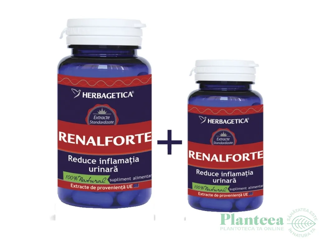 Pachet Renalforte 60+10cps - HERBAGETICA
