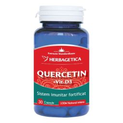 Quercetin vitamina D3 30cps - HERBAGETICA