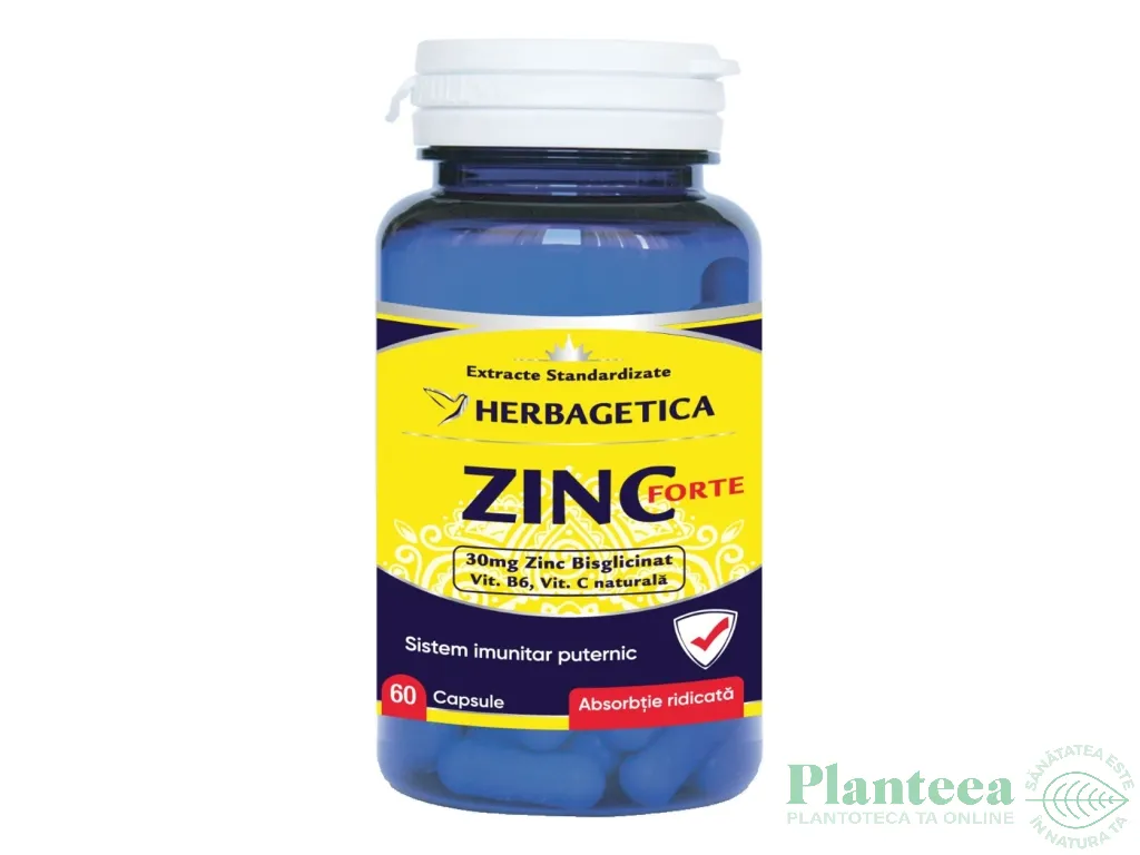 Zinc forte 60cps - HERBAGETICA