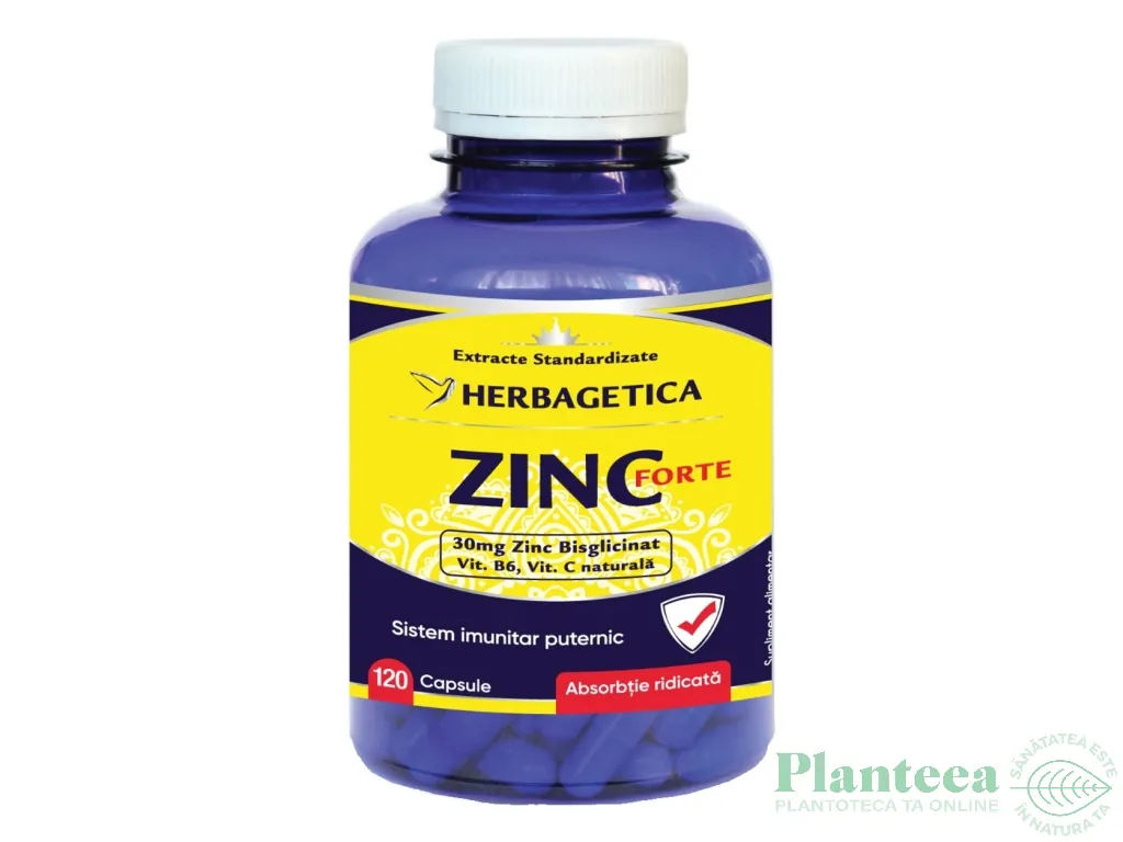 Zinc forte 120cps - HERBAGETICA