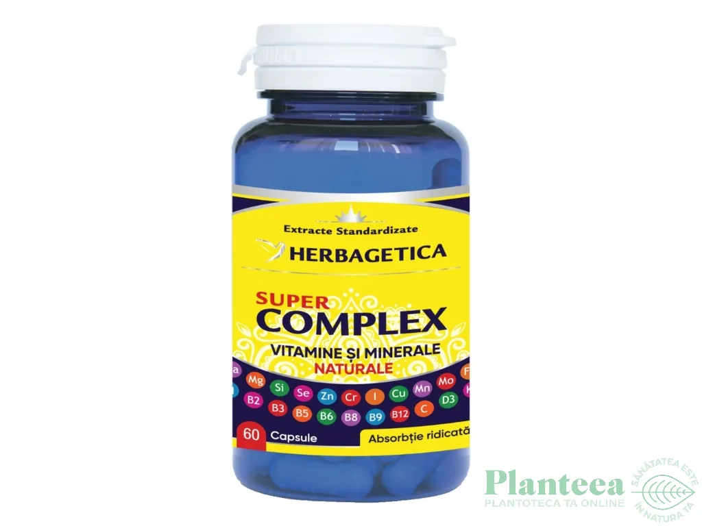 Super complex vitamine minerale 60cps - HERBAGETICA