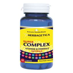 Super complex vitamine minerale 60cps - HERBAGETICA