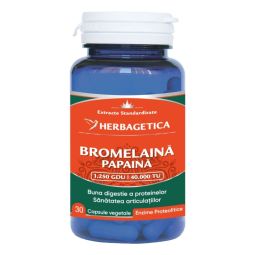 Bromelaina papaina 30cps - HERBAGETICA