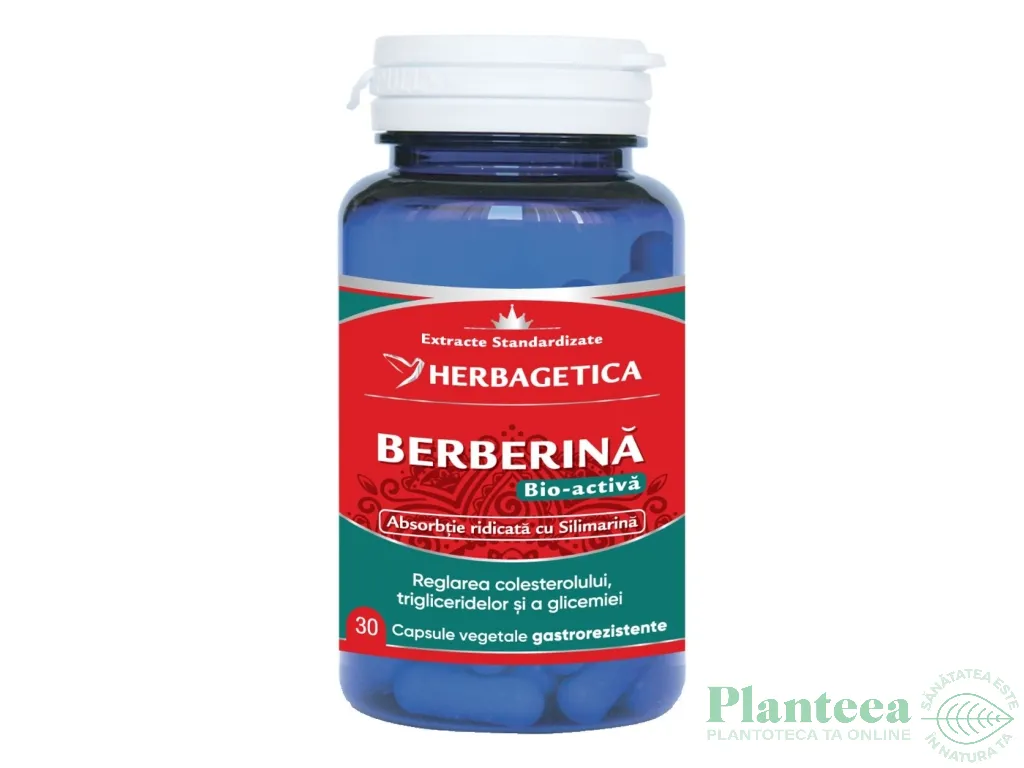 Berberina bio activa 30cps - HERBAGETICA