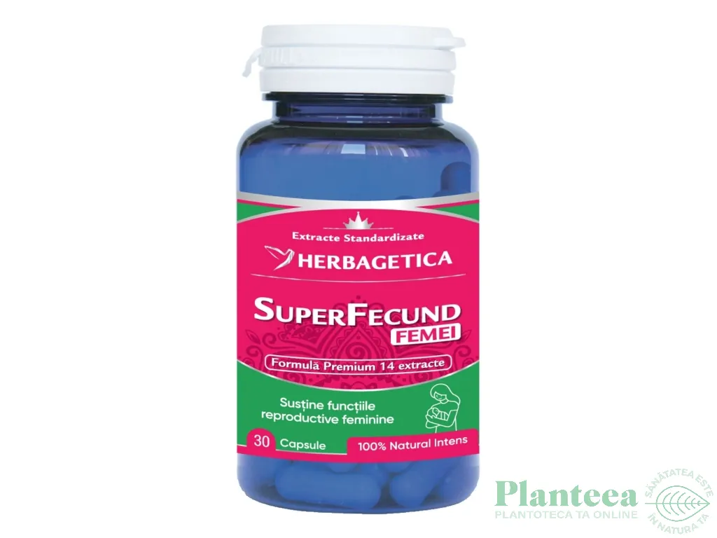 SuperFecund femei 30cps - HERBAGETICA