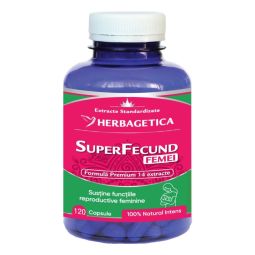 SuperFecund femei 120cps - HERBAGETICA