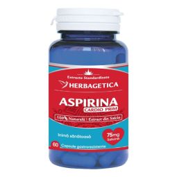 Aspirina naturala Cardio Prim 60cps - HERBAGETICA