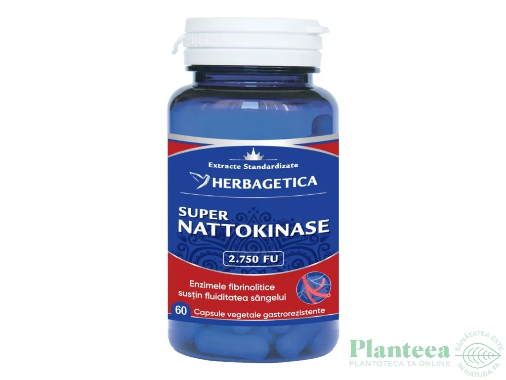 Super Nattokinase 2750fu 60cps - HERBAGETICA