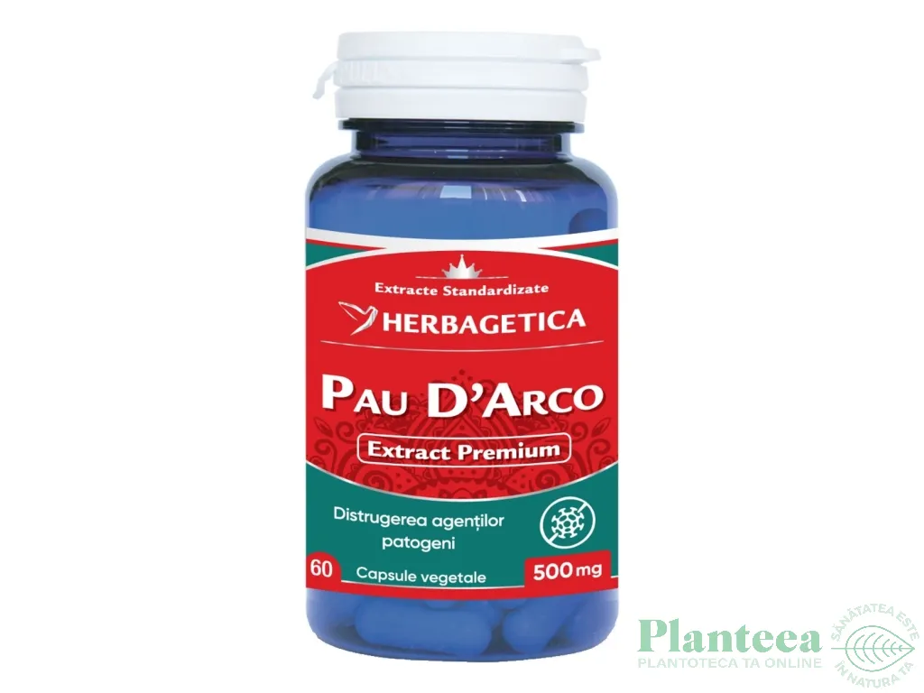 Pau D`arco 500mg 60cps - HERBAGETICA