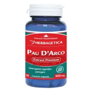 Pau D`arco 500mg 30cps - HERBAGETICA