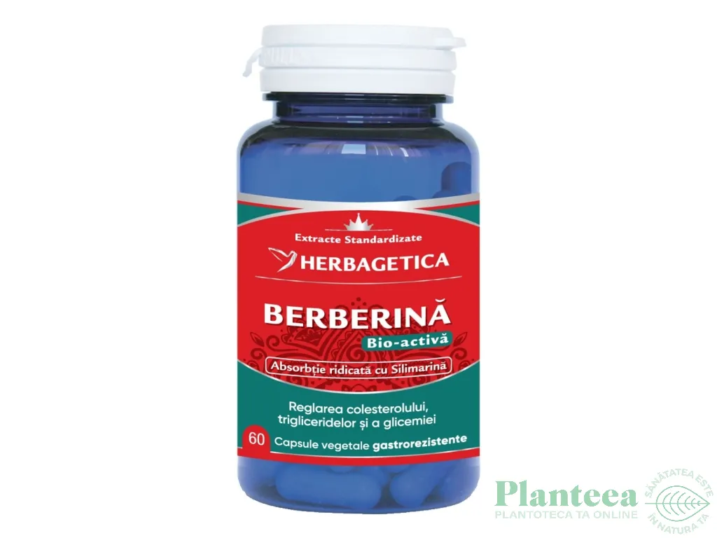 Berberina bio activa forte 60cps - HERBAGETICA