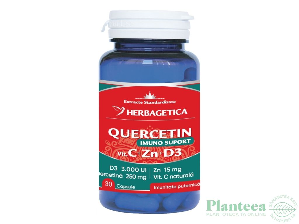 Quercetin ImunoSuport C Zn D3 30cps - HERBAGETICA