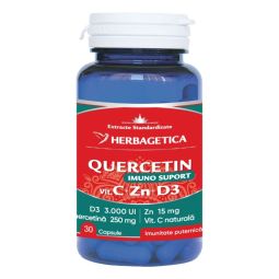 Quercetin ImunoSuport C Zn D3 30cps - HERBAGETICA