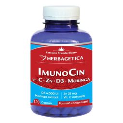 ImunoCin C Zn D3 Moringa 120cps - HERBAGETICA