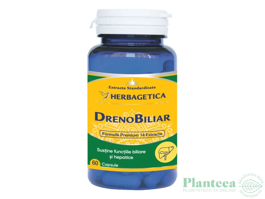 DrenoBiliar 60cp - HERBAGETICA