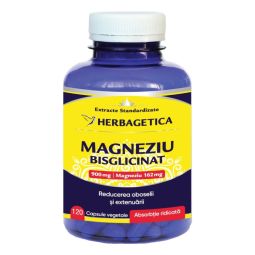 Magneziu bisglicinat 900mg 120cp - HERBAGETICA