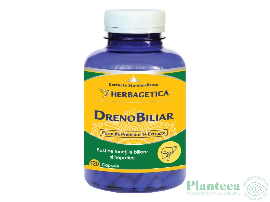 DrenoBiliar 120cp - HERBAGETICA