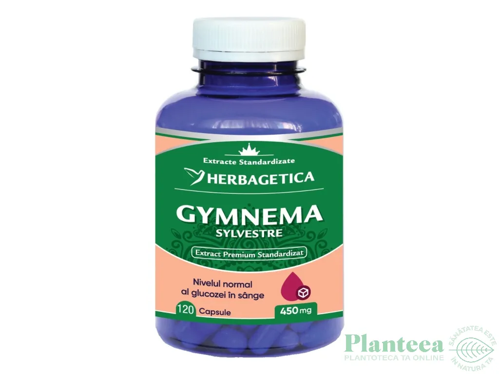 Gymnema sylvestre 450mg 120cps - HERBAGETICA