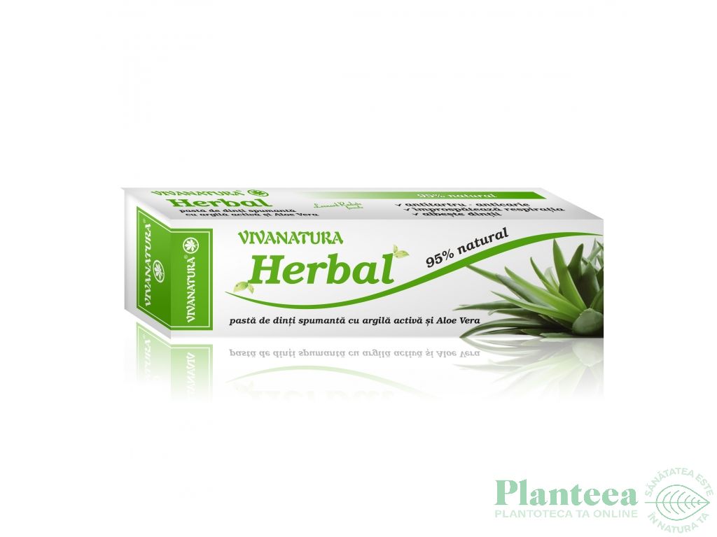 Pasta dinti spumanta Herbal Activ 50ml - VIVA NATURA