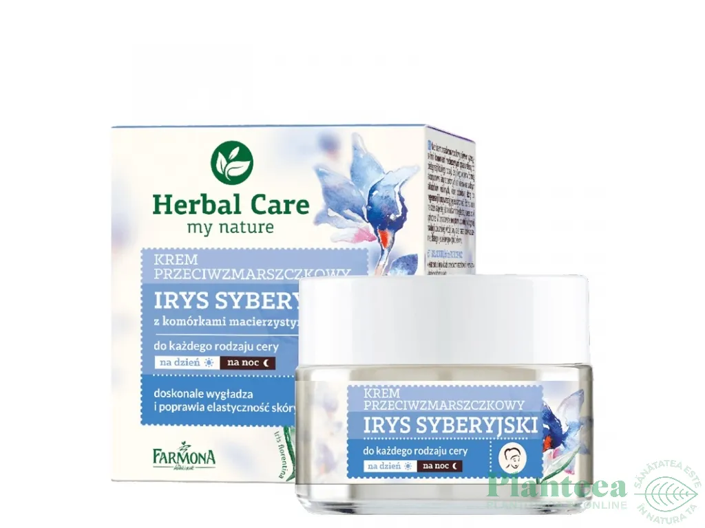 Crema antirid iris siberian celule stem Herbal Care 50ml - FARMONA
