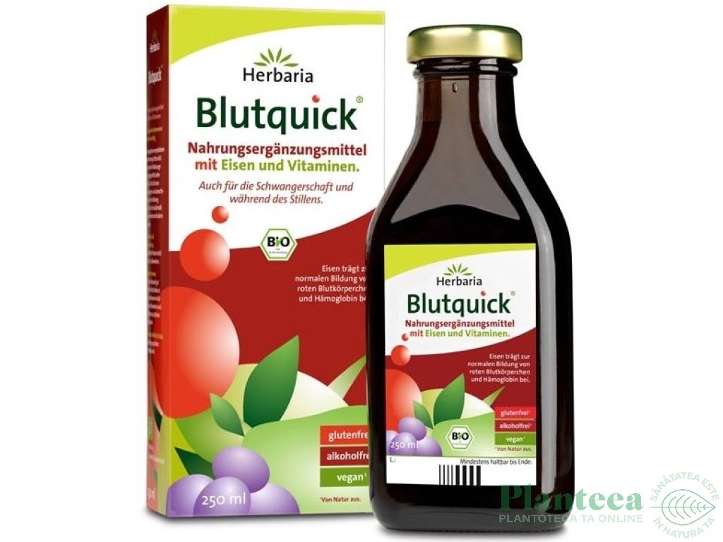 Elixir plante Blutquick eco 250ml - HERBARIA