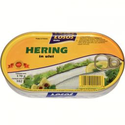 Hering decapitat in ulei 170g - LOSOS