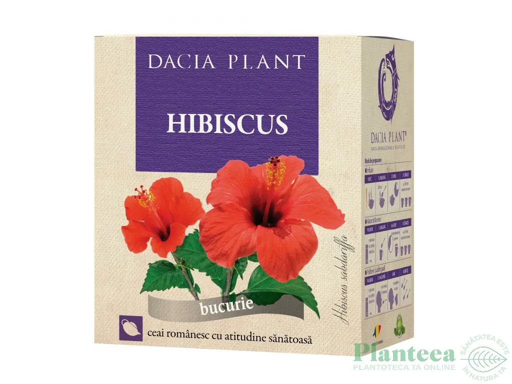Ceai hibiscus 50g - DACIA PLANT