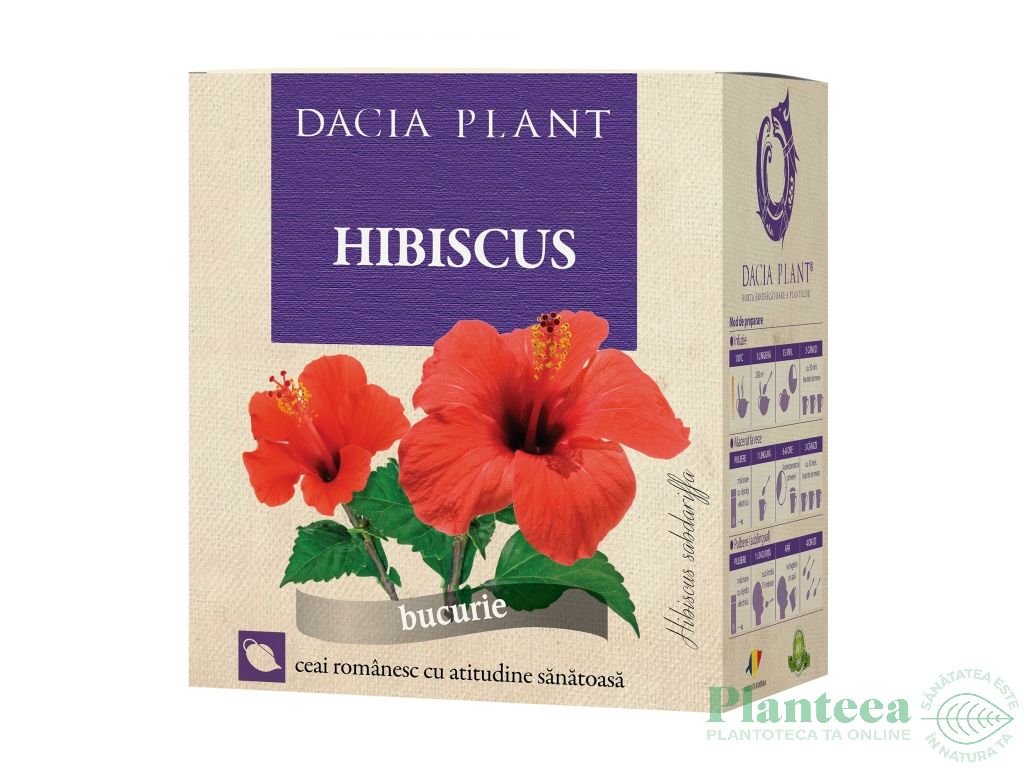Ceai hibiscus 50g - DACIA PLANT