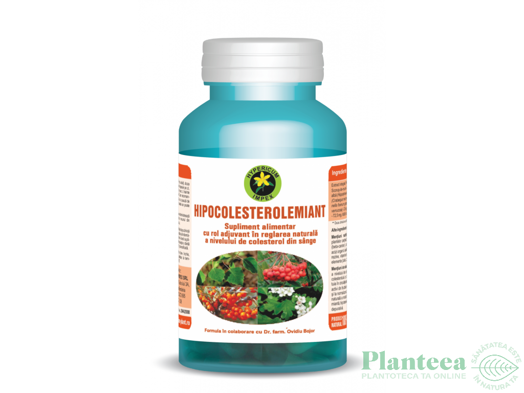 Hipocolesterolemiant 60cps - HYPERICUM PLANT