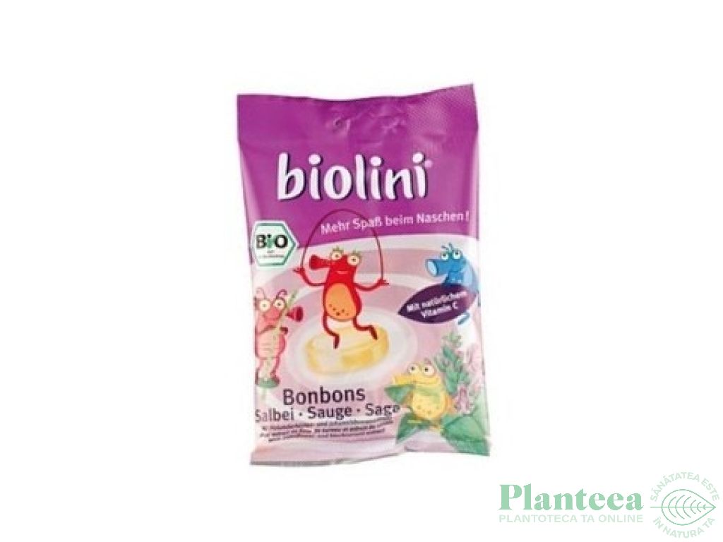 Bomboane salvie eco 75g - BIOLINI