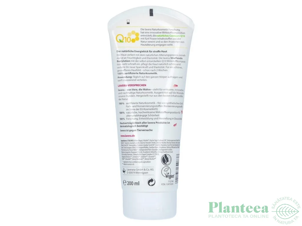 Lotiune corp fermitate coenzima Q10 Basis Sensitiv 200ml - LAVERA