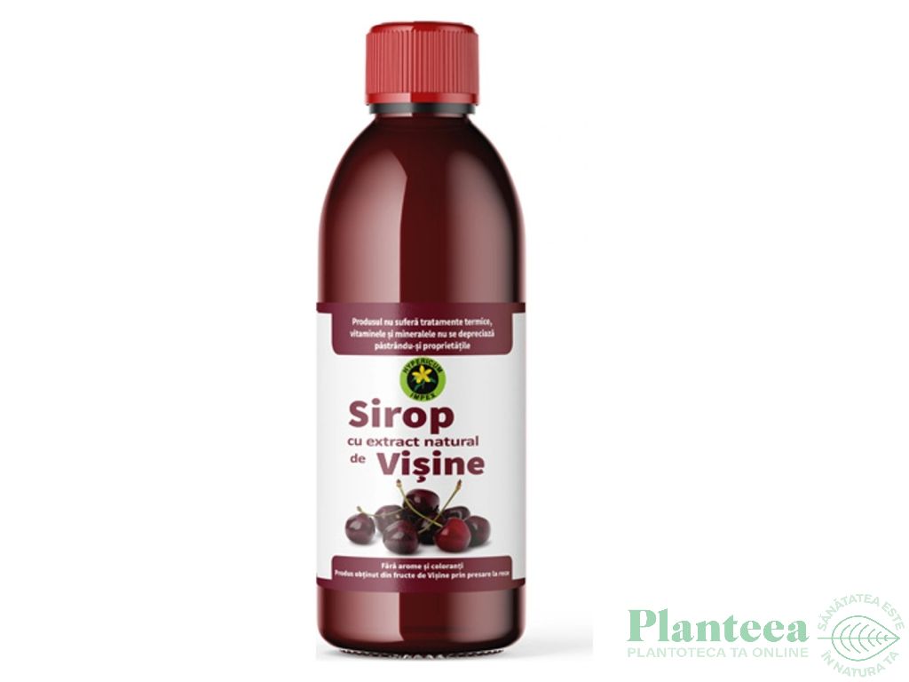 Sirop visine cu zahar invertit 500ml - HYPERICUM