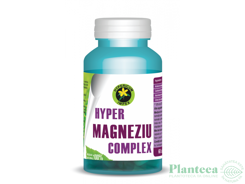 Hyper magneziu complex 60cps - HYPERICUM PLANT