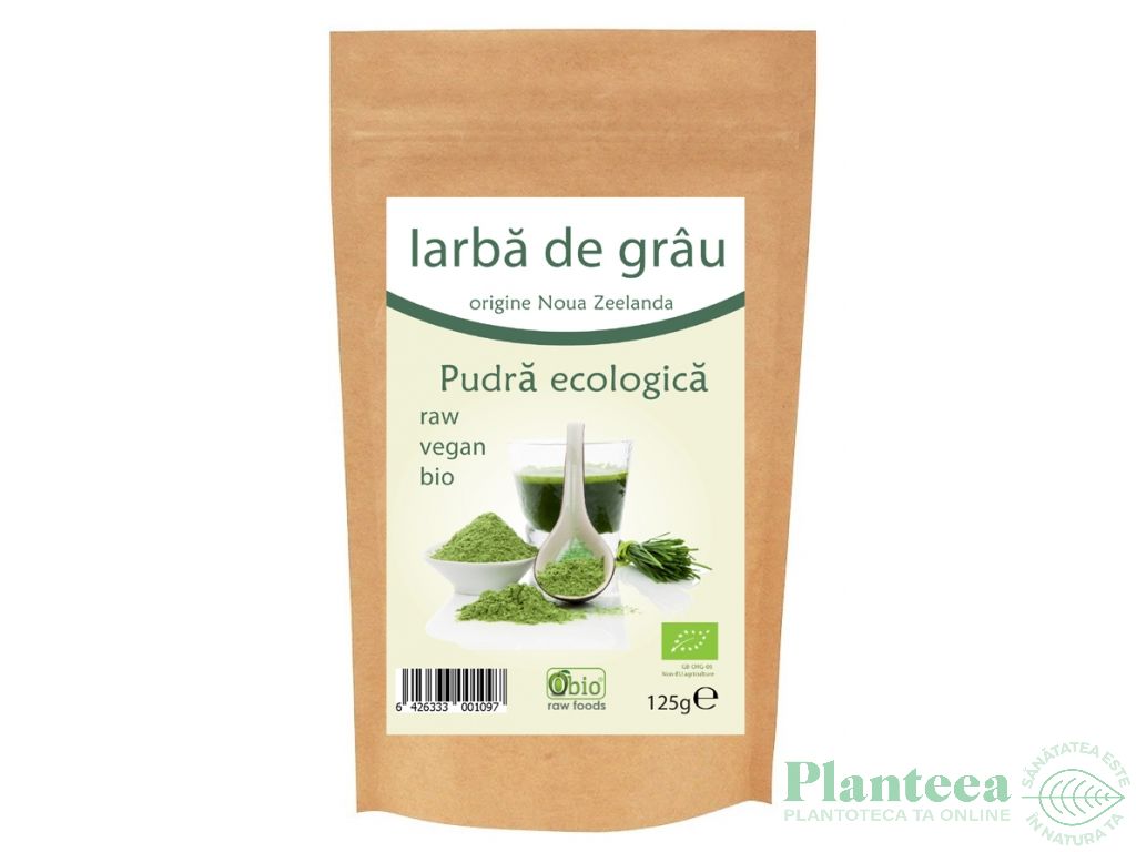 Pulbere iarba grau noua zeelanda bio 125g - OBIO