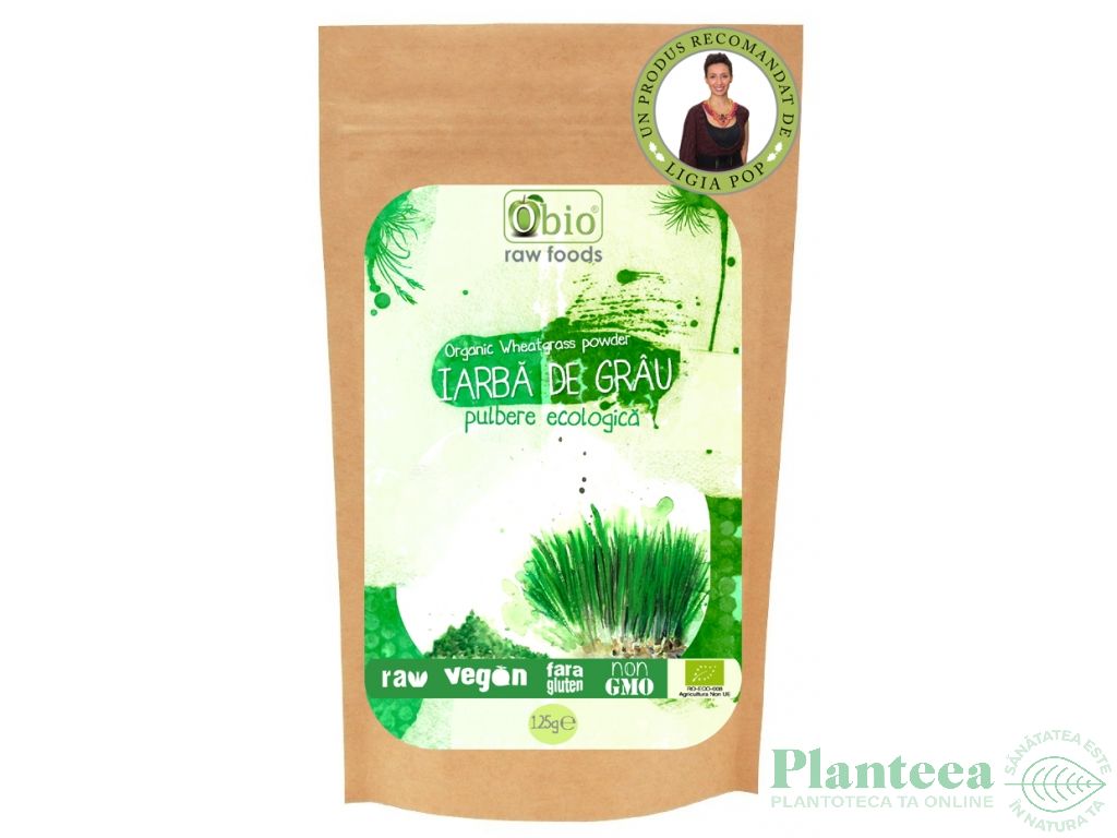 Pulbere iarba grau bio 125g - OBIO