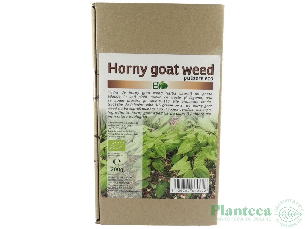 Pulbere horny goat weed eco 200g - DECO ITALIA