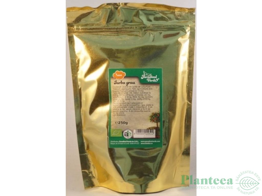 Pulbere iarba grau China PV eco 250g - PARADISUL VERDE