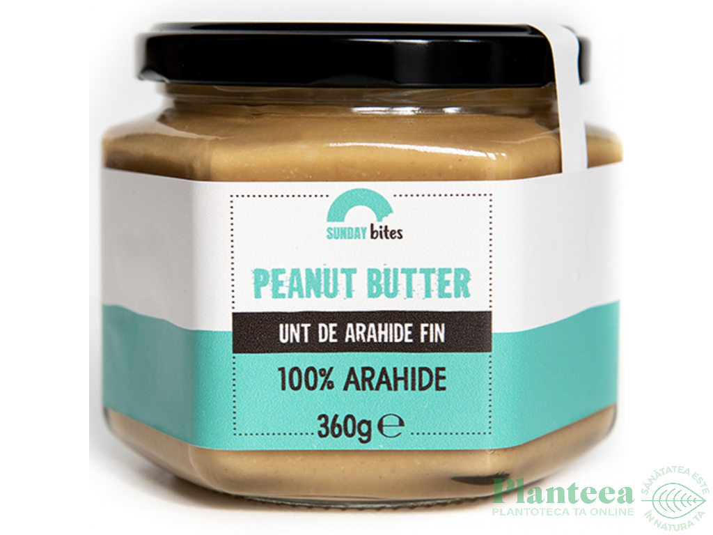 Unt arahide fin natur 360g - SUNDAY BITES