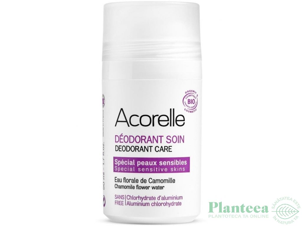 Deodorant roll on piele sensibila 50ml - ACORELLE