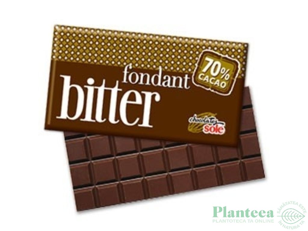 Ciocolata neagra 70% fondant 100g - SOLE