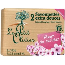 Sapun extra moale flori cires 2x100g - LE PETIT OLIVIER